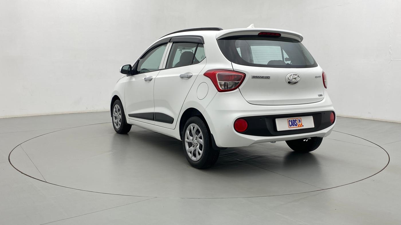 2019 Hyundai Grand i10 SPORTZ 1.2 KAPPA VTVT, Petrol, Manual, 17,516 km, Left Back Diagonal (45- Degree) View
