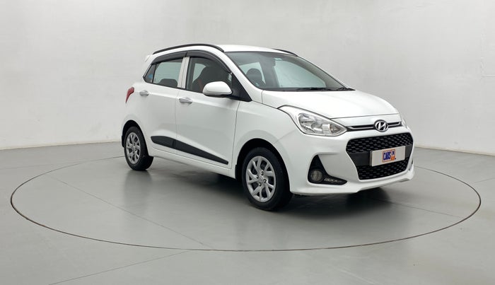 2019 Hyundai Grand i10 SPORTZ 1.2 KAPPA VTVT, Petrol, Manual, 17,516 km, Right Front Diagonal (45- Degree) View