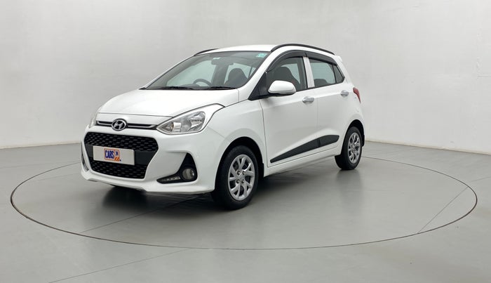 2019 Hyundai Grand i10 SPORTZ 1.2 KAPPA VTVT, Petrol, Manual, 17,516 km, Left Front Diagonal (45- Degree) View