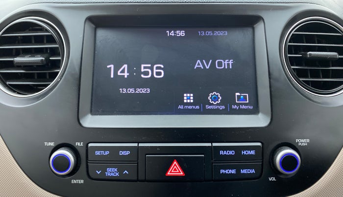 2017 Hyundai Xcent SX 1.2 (O), Petrol, Manual, 53,752 km, Infotainment System