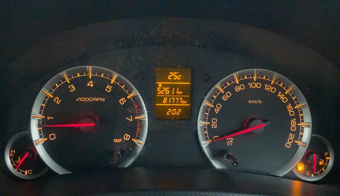 2014 Maruti Swift Dzire ZXI, Petrol, Manual, 81,777 km, Odometer Image