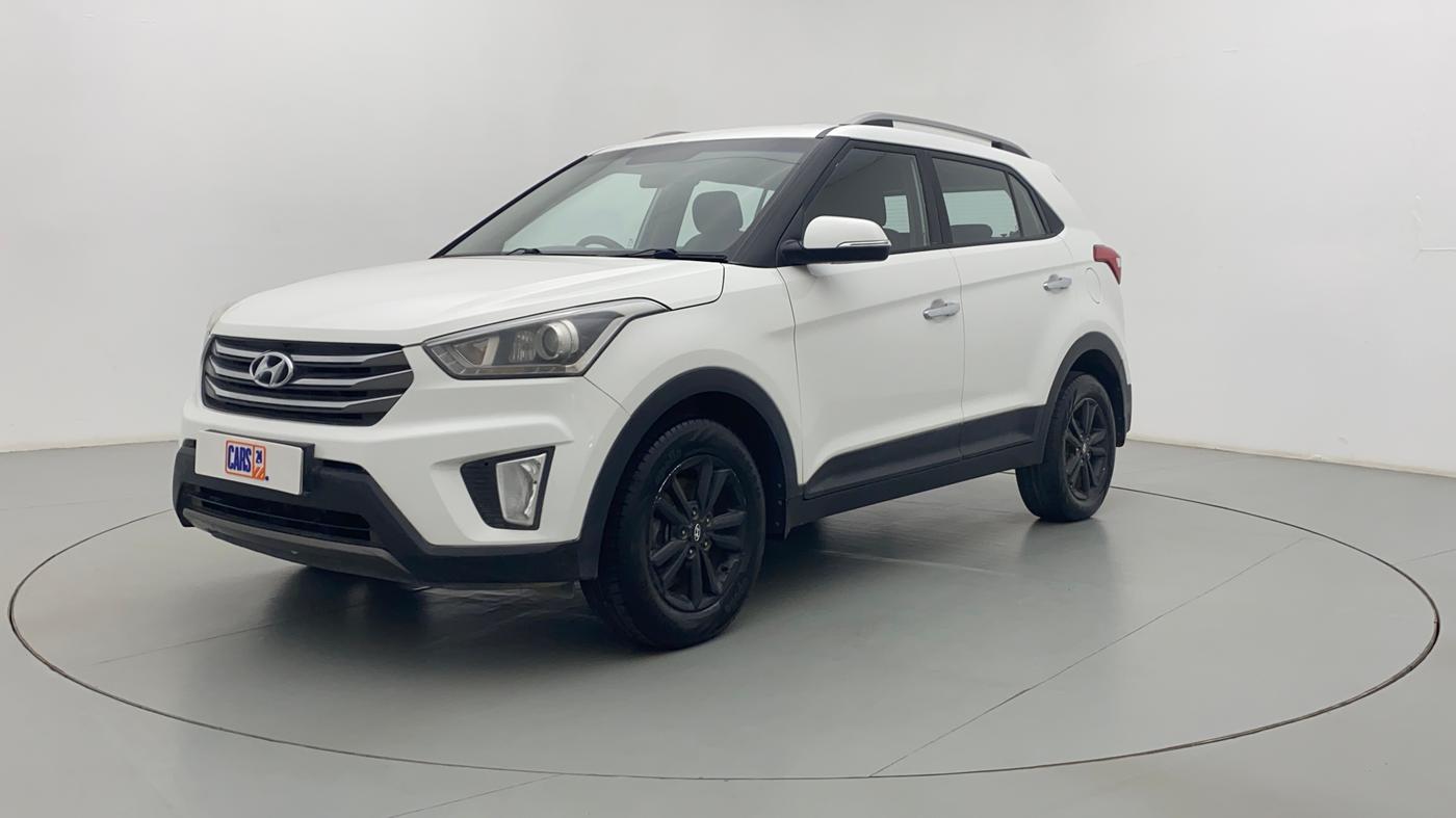 2016 Hyundai Creta 1.6 SX PLUS DIESEL, Diesel, Manual, 1,27,980 km, Left Front Diagonal (45- Degree) View