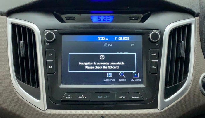 2018 Hyundai Creta SX (O) 1.6 DIESEL, Diesel, Manual, 49,918 km, Infotainment system - GPS Card not working/missing