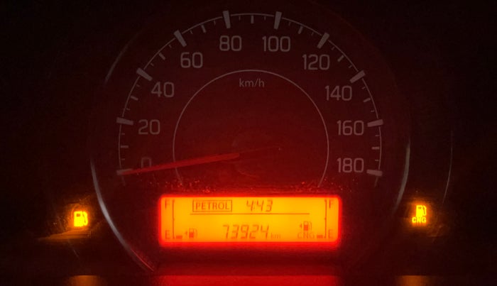 2019 Maruti New Wagon-R LXI CNG 1.0, CNG, Manual, 73,903 km, Odometer Image