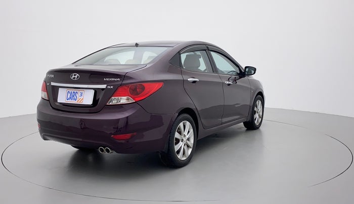 2013 Hyundai Verna FLUIDIC 1.6 VTVT SX OPT, Petrol, Manual, 99,583 km, Right Back Diagonal