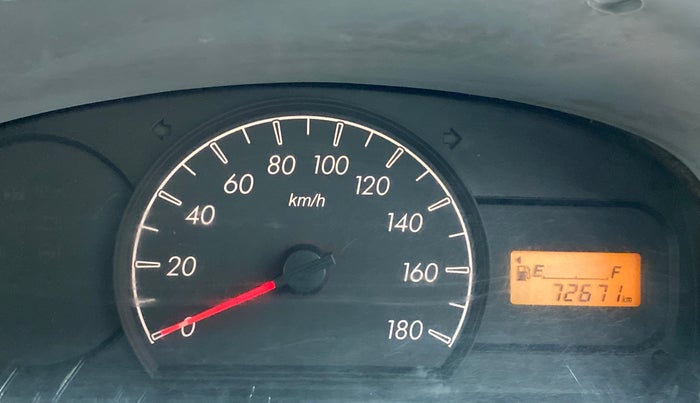 2011 Maruti Alto LXI, Petrol, Manual, 72,809 km, Odometer Image