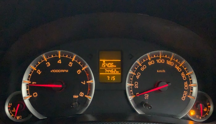 2013 Maruti Swift VXI, CNG, Manual, 74,462 km, Odometer Image