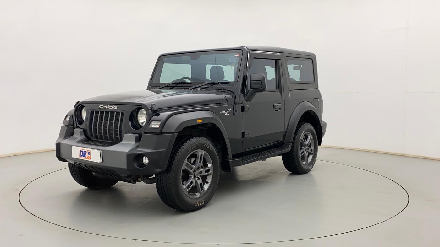 2021 Mahindra Thar LX PETROL HT 4WD AT, CNG, Automatic, 21,393 km, Left Front Diagonal