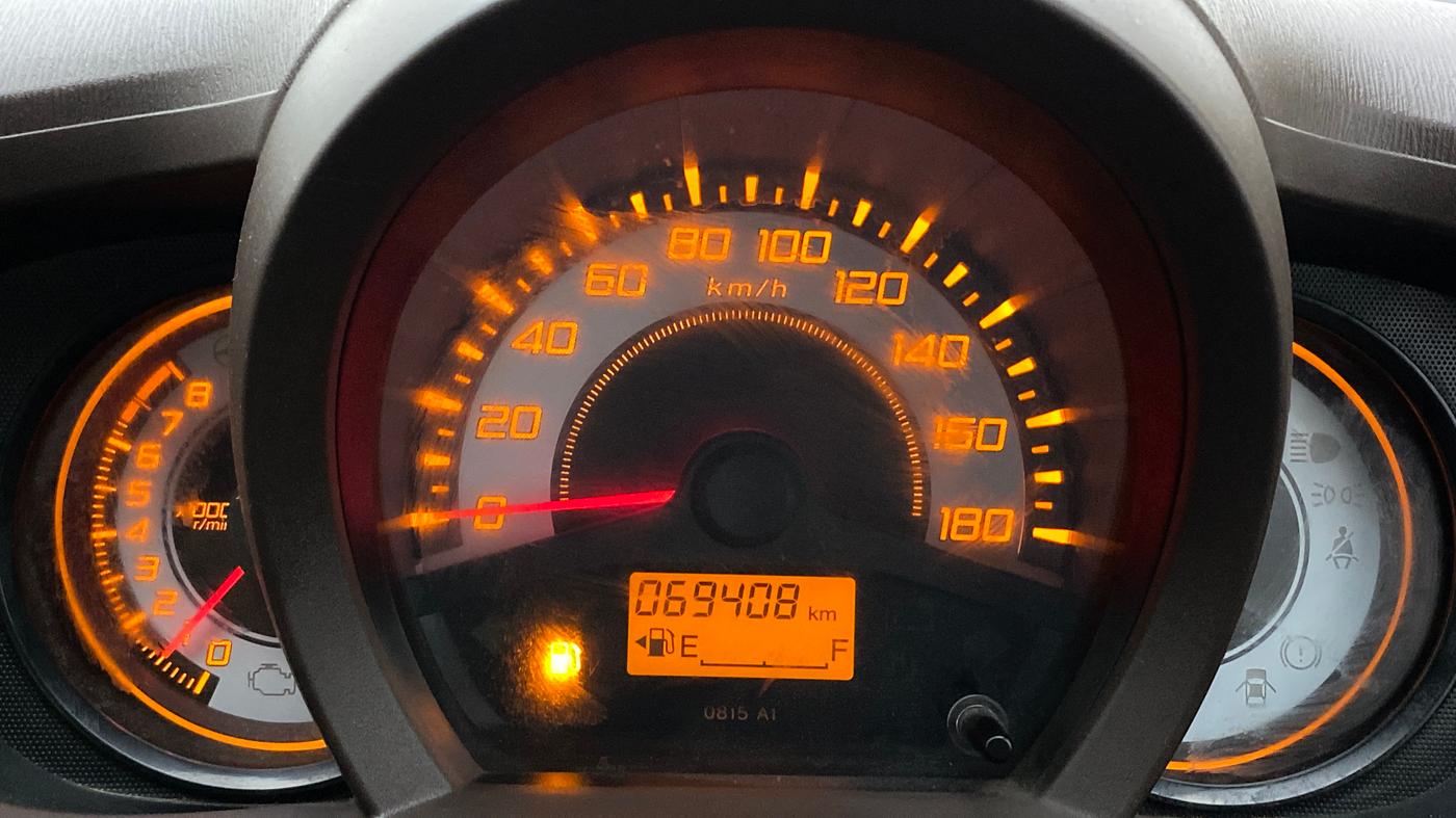 2012 Honda Brio S MT, Petrol, Manual, 69,408 km, Odometer Image