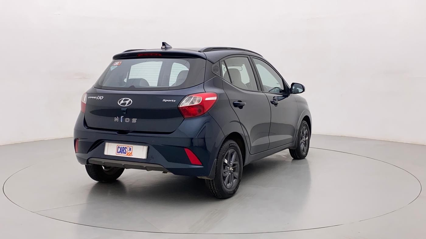 2022 Hyundai GRAND I10 NIOS SPORTZ 1.2 KAPPA VTVT CNG, CNG, Manual, 25,327 km, Right Back Diagonal