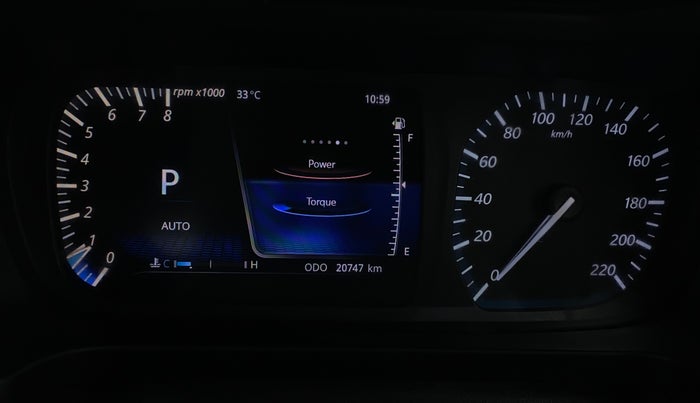 2023 Tata ALTROZ XZA, Petrol, Automatic, 20,744 km, Odometer Image