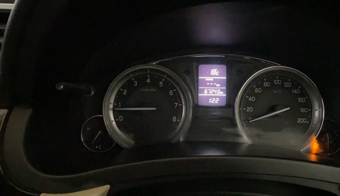 2018 Maruti Ciaz ZETA 1.4  MT PETROL, Petrol, Manual, 67,235 km, Odometer Image