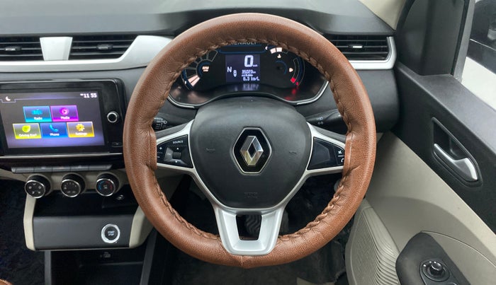2021 Renault TRIBER RXZ AMT DUAL TONE, Petrol, Automatic, 35,023 km, Steering Wheel Close Up