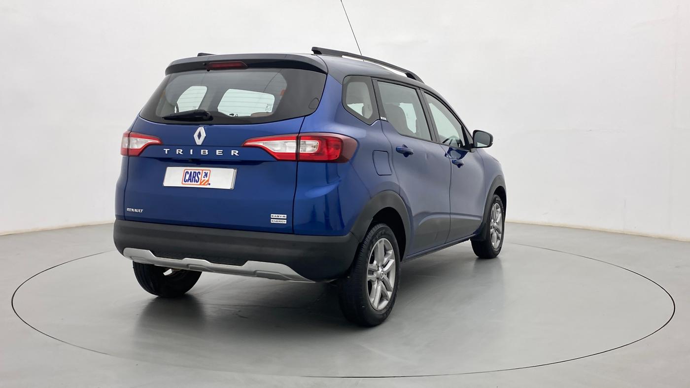 2021 Renault TRIBER RXZ AMT DUAL TONE, Petrol, Automatic, 35,023 km, Right Back Diagonal