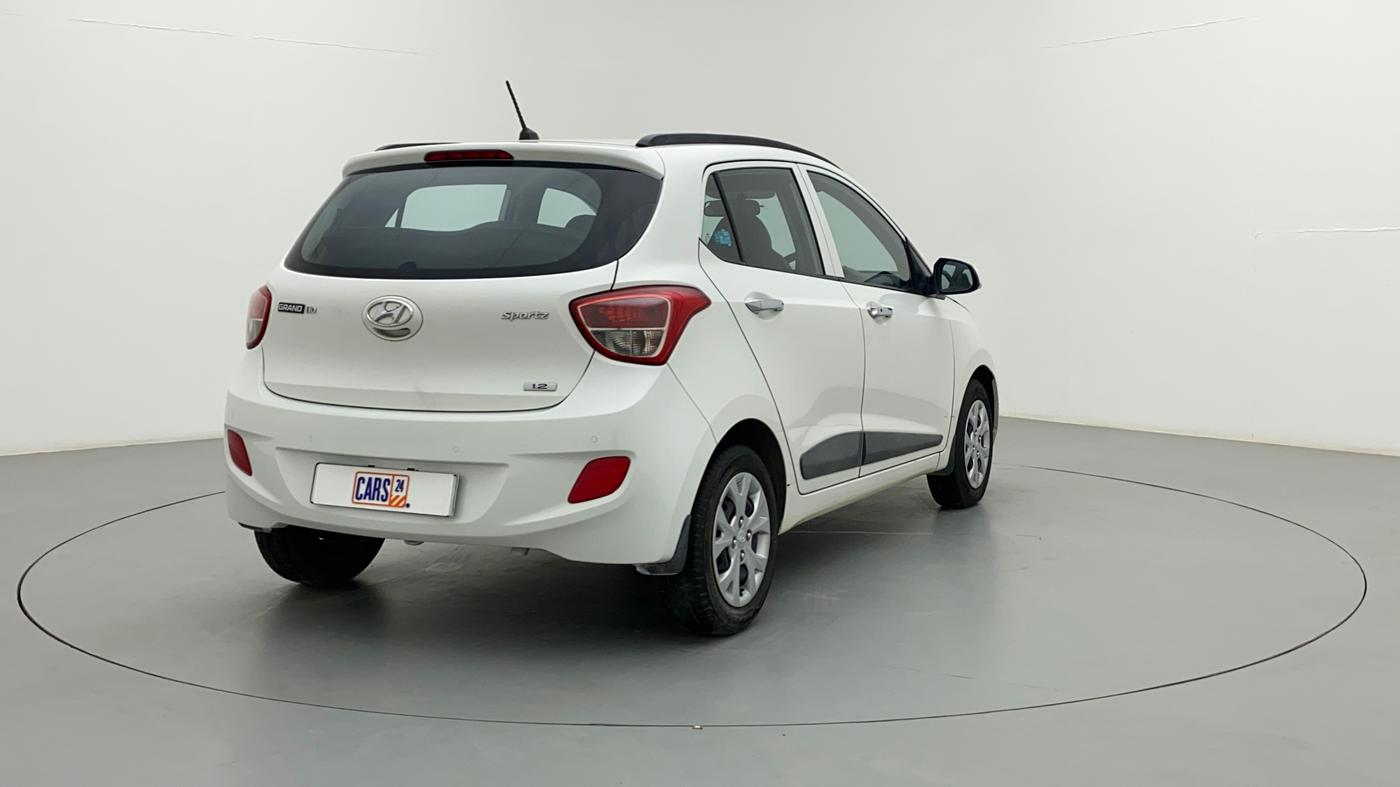 2014 Hyundai Grand i10 SPORTZ 1.2 KAPPA VTVT, Petrol, Manual, 44,148 km, Right Back Diagonal