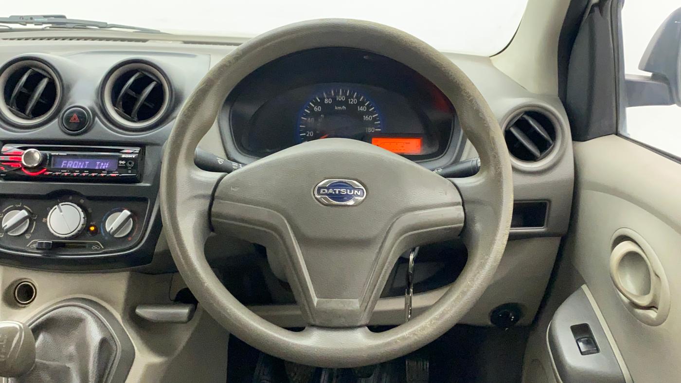 2014 Datsun Go T, Petrol, Manual, 43,171 km, Steering Wheel Close Up