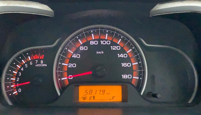 2015 Maruti Alto K10 VXI, Petrol, Manual, 58,319 km, Odometer Image