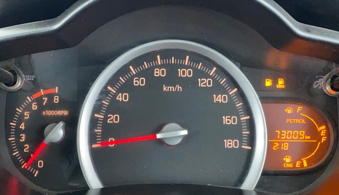 2018 Maruti Celerio VXI CNG, CNG, Manual, 73,009 km, Odometer Image