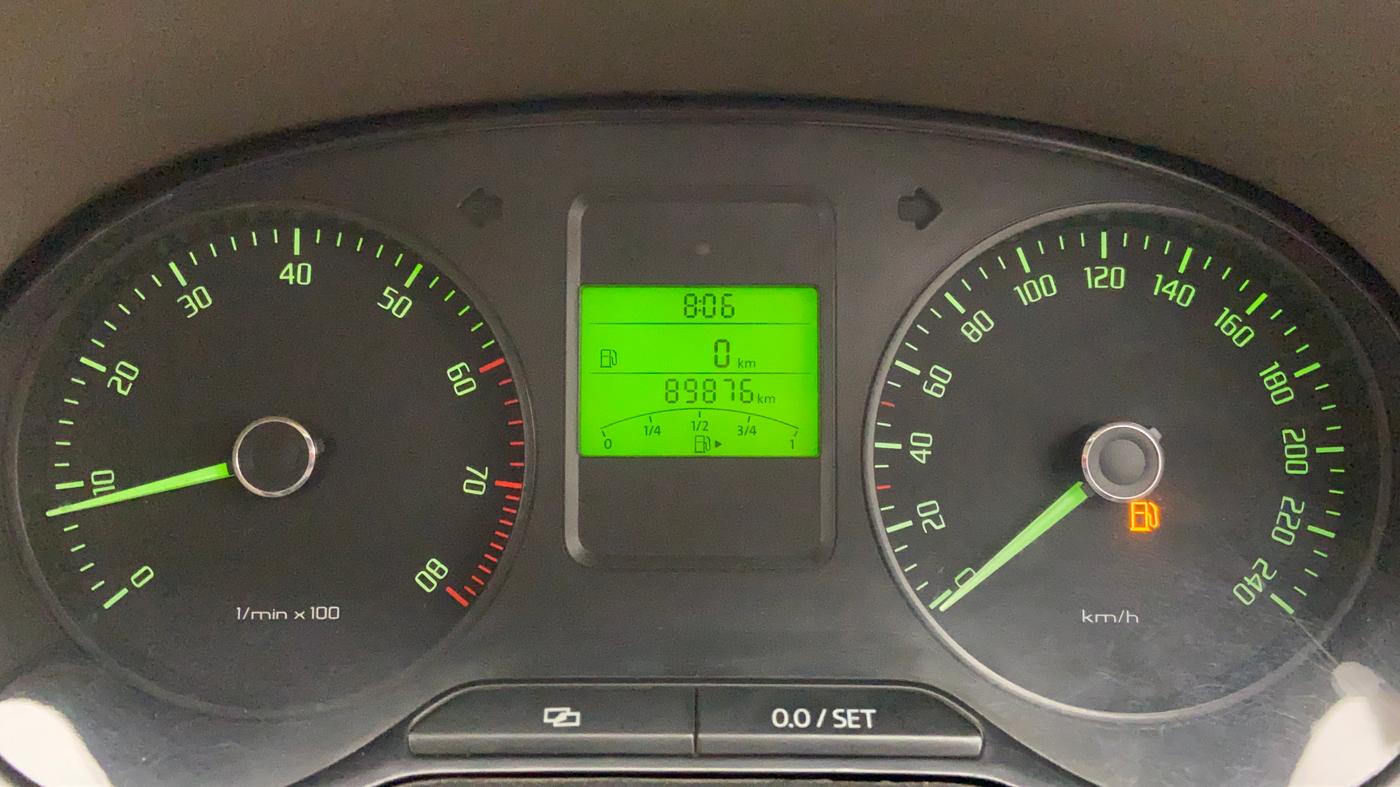 2012 Skoda Rapid ELEGANCE 1.6 MPFI MT, Petrol, Manual, 89,958 km, Odometer Image
