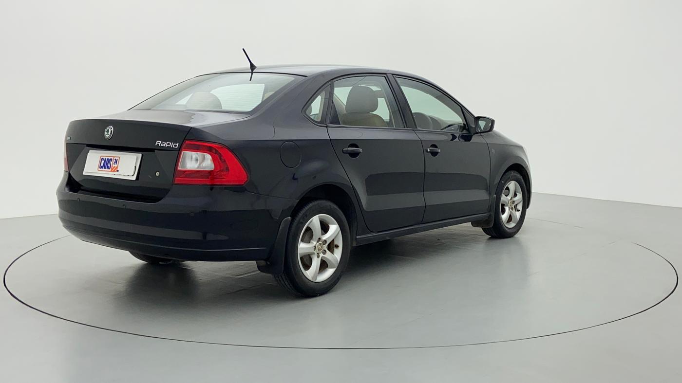 2012 Skoda Rapid ELEGANCE 1.6 MPFI MT, Petrol, Manual, 89,958 km, Right Back Diagonal