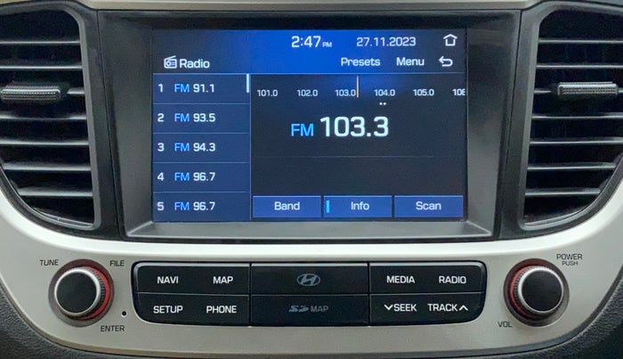 2018 Hyundai Verna 1.6 VTVT SX, Petrol, Manual, 34,088 km, Infotainment System