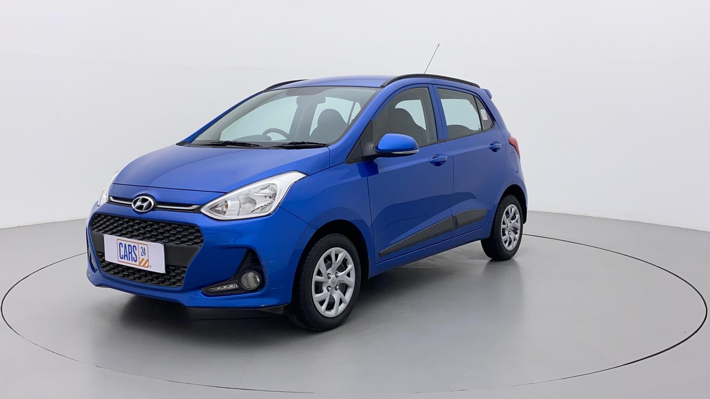 2019 Hyundai Grand i10 SPORTZ 1.2 KAPPA VTVT, Petrol, Manual, 14,334 km, Left Front Diagonal