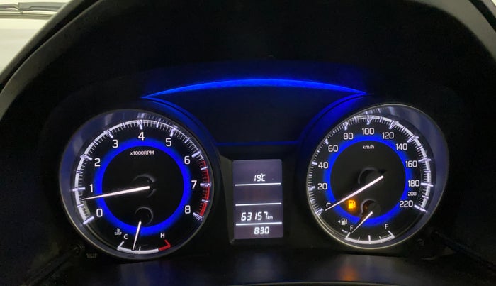 2017 Maruti Baleno DELTA PETROL 1.2, Petrol, Manual, 63,206 km, Odometer Image