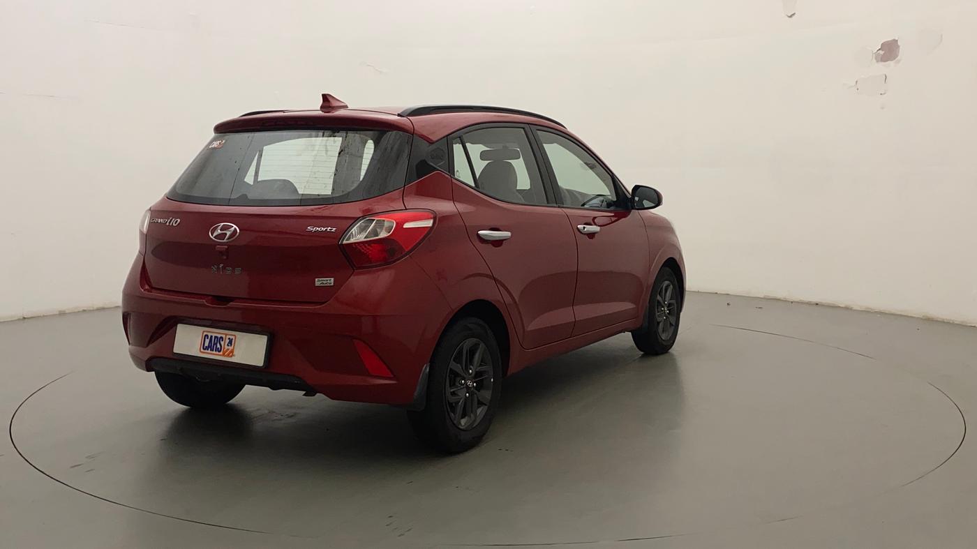 2019 Hyundai GRAND I10 NIOS SPORTZ AMT 1.2 KAPPA VTVT, Petrol, Automatic, 47,261 km, Right Back Diagonal