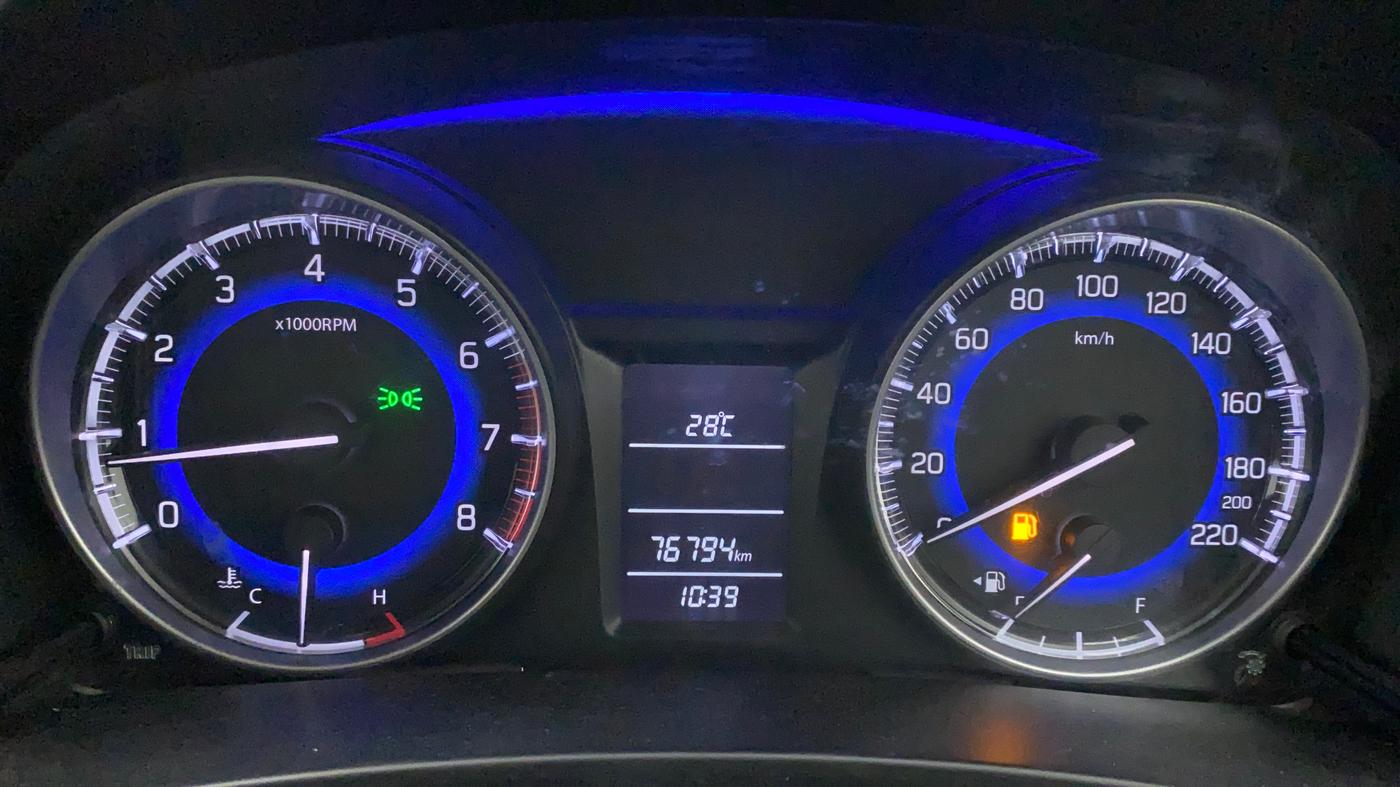 2016 Maruti Baleno DELTA PETROL 1.2, Petrol, Manual, 77,009 km, Odometer Image