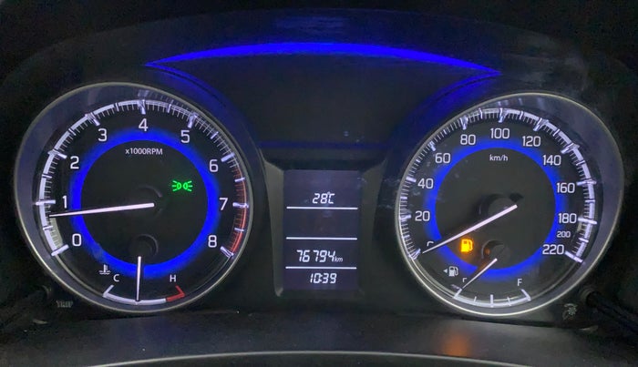 2016 Maruti Baleno DELTA PETROL 1.2, Petrol, Manual, 77,009 km, Odometer Image