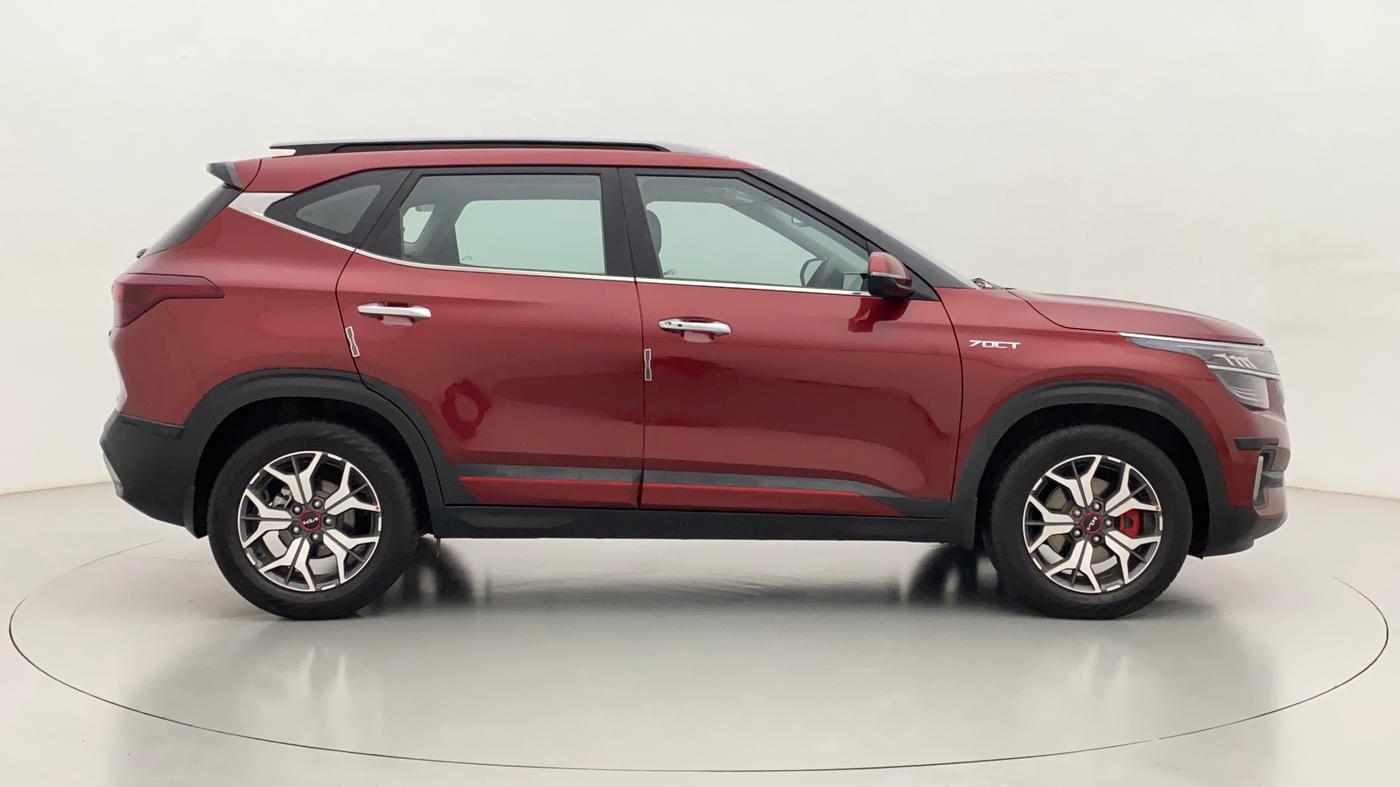 2022 KIA SELTOS GTX PLUS 1.4G DCT DUAL TONE, Petrol, Automatic, 1,200 km, Right Side View