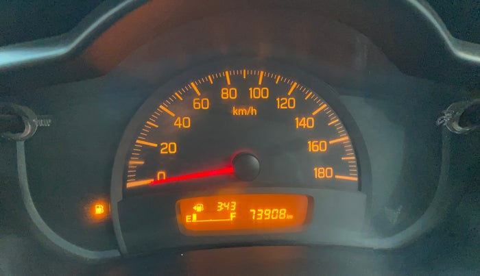 2014 Maruti Celerio VXI, CNG, Manual, 73,886 km, Odometer Image