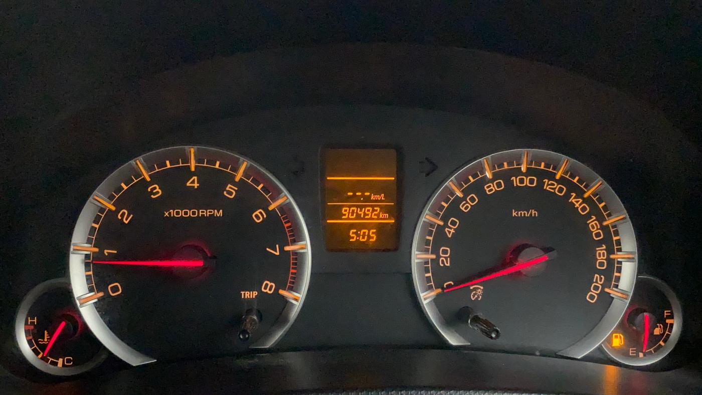 2014 Maruti Swift VXI, Petrol, Manual, 90,492 km, Odometer Image