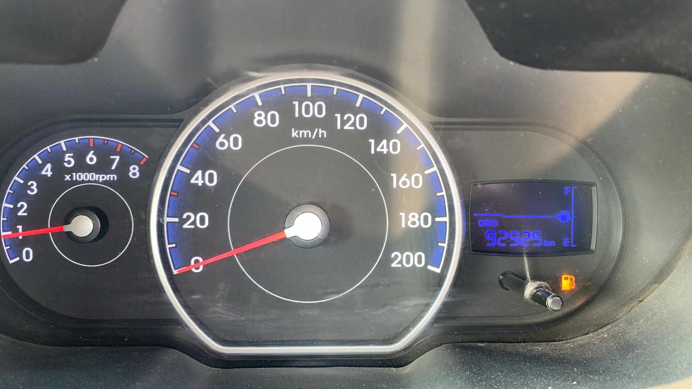 2012 Hyundai i10 MAGNA 1.1, Petrol, Manual, 92,876 km, Odometer Image