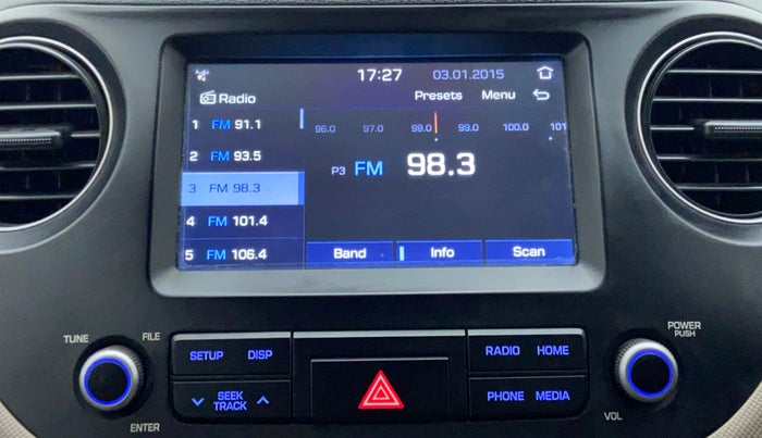 2017 Hyundai Grand i10 SPORTZ AT 1.2 KAPPA VTVT, Petrol, Automatic, 12,226 km, Infotainment System