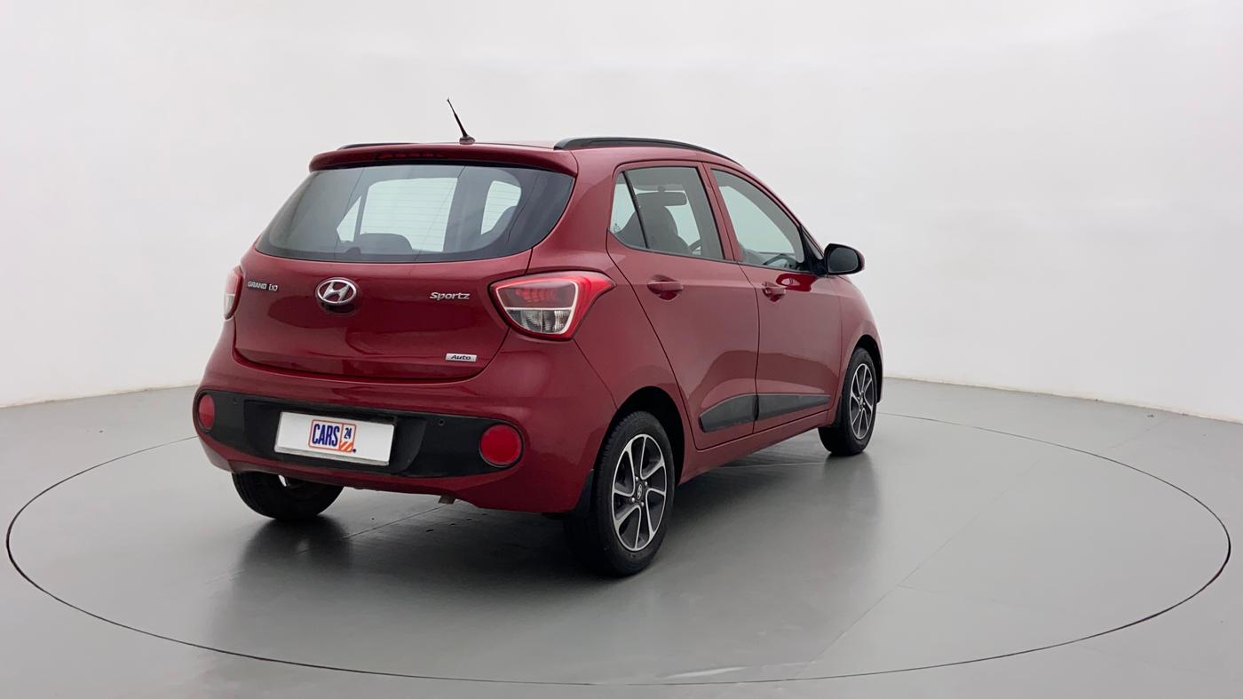 2017 Hyundai Grand i10 SPORTZ AT 1.2 KAPPA VTVT, Petrol, Automatic, 12,226 km, Right Back Diagonal