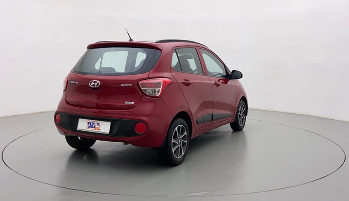 2017 Hyundai Grand i10 SPORTZ AT 1.2 KAPPA VTVT, Petrol, Automatic, 12,226 km, Right Back Diagonal