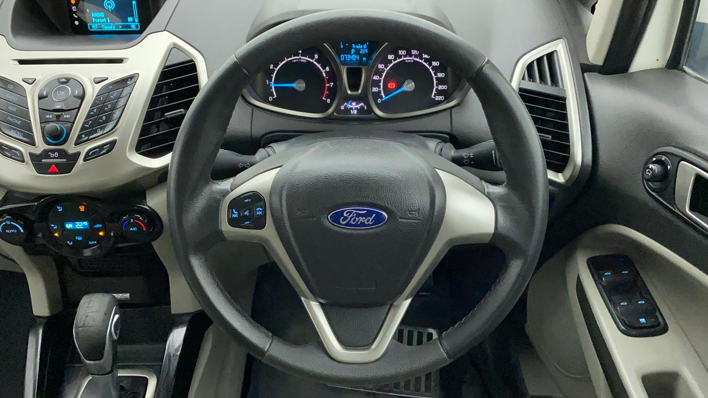 2015 Ford Ecosport TITANIUM 1.5L PETROL AT, Petrol, Automatic, 73,494 km, Steering Wheel Close Up
