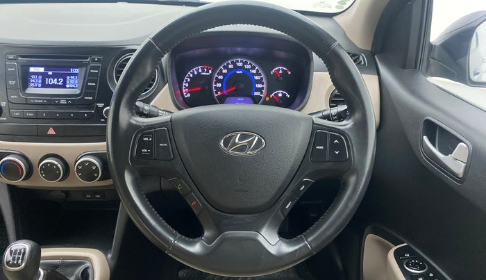 2014 Hyundai Grand i10 ASTA (O) 1.2 KAPPA VTVT, Petrol, Manual, 51,550 km, Steering Wheel Close Up