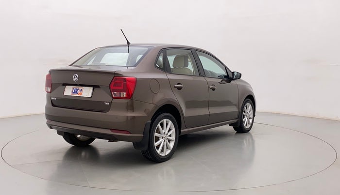 2018 Volkswagen Ameo HIGHLINE PLUS 1.5L AT 16 ALLOY, Diesel, Automatic, 1,03,735 km, Right Back Diagonal