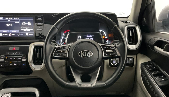 2020 KIA SONET HTX 1.0 IMT, Petrol, Manual, 40,955 km, Steering Wheel Close Up