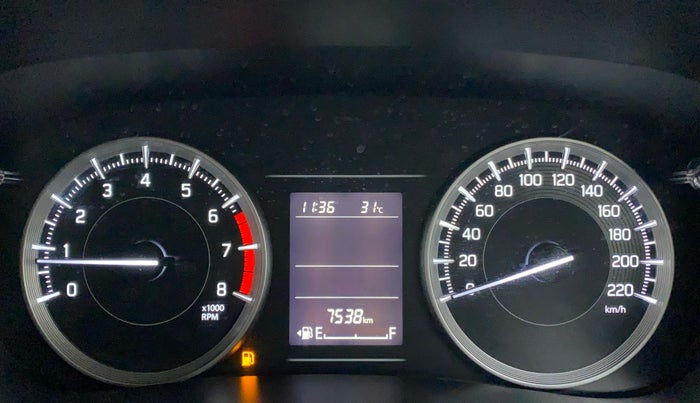 2022 Maruti Baleno DELTA PETROL 1.2, Petrol, Manual, 7,538 km, Odometer Image