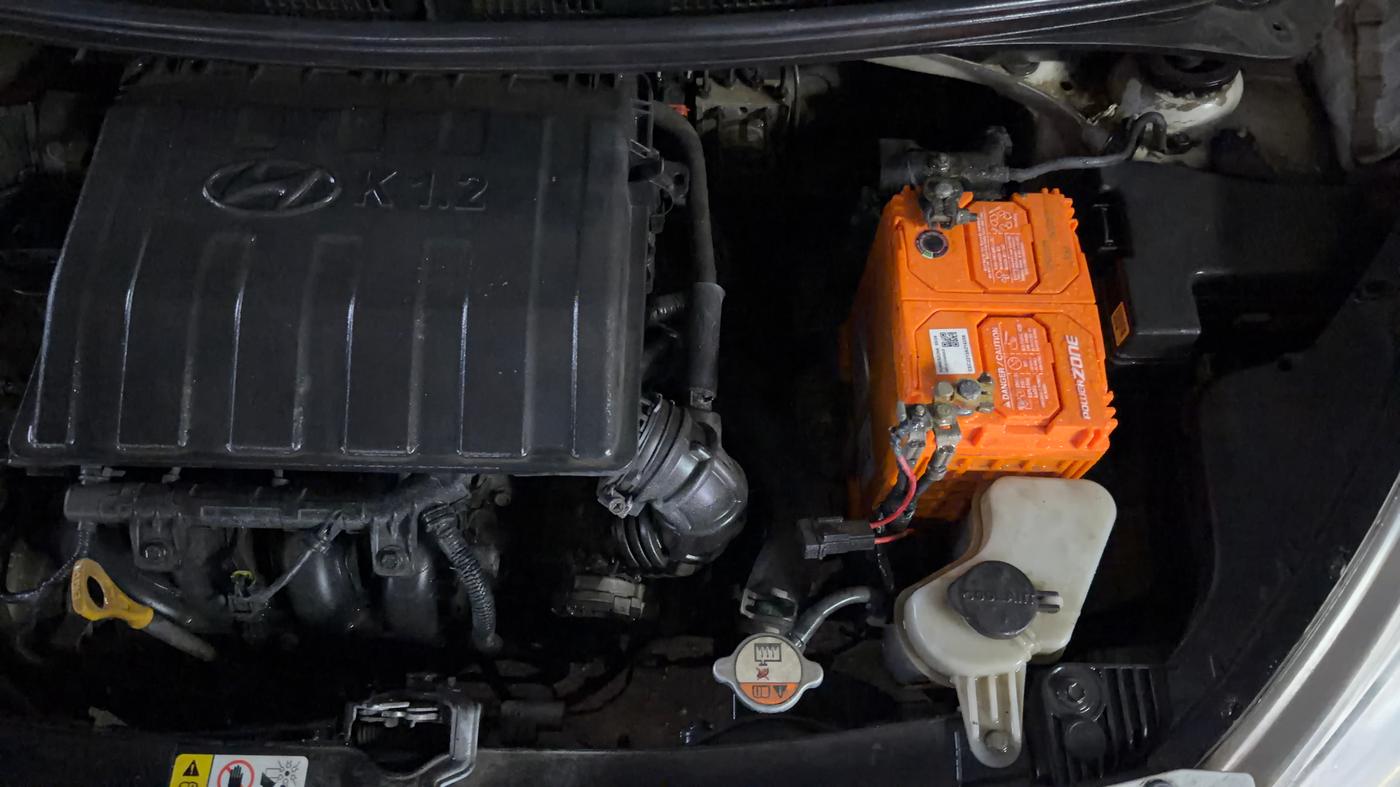 2014 Hyundai Grand i10 ASTA (O) 1.2 KAPPA VTVT, Petrol, Manual, 81,613 km, Engine View - Left