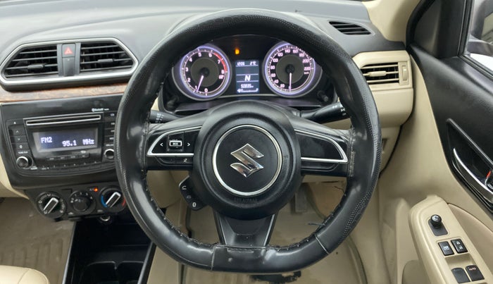 2018 Maruti Dzire VXI AMT, Petrol, Automatic, 50,908 km, Steering Wheel Close Up