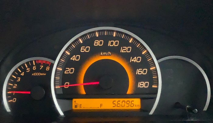 2013 Maruti Wagon R 1.0 VXI, Petrol, Manual, 56,095 km, Odometer Image