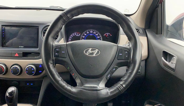 2014 Hyundai Grand i10 ASTA AT 1.2 KAPPA VTVT, CNG, Automatic, 1,05,850 km, Steering Wheel Close Up