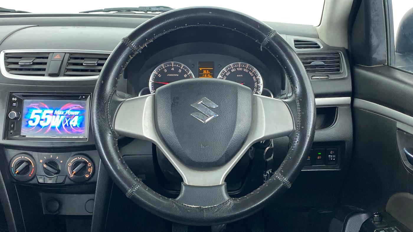 2014 Maruti Swift VXI, Petrol, Manual, 11,716 km, Steering Wheel Close Up