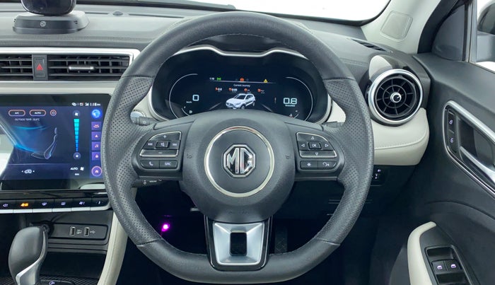2022 MG ASTOR SHARP (O) 1.5 CVT IVORY, Petrol, Automatic, 2,091 km, Steering Wheel Close Up
