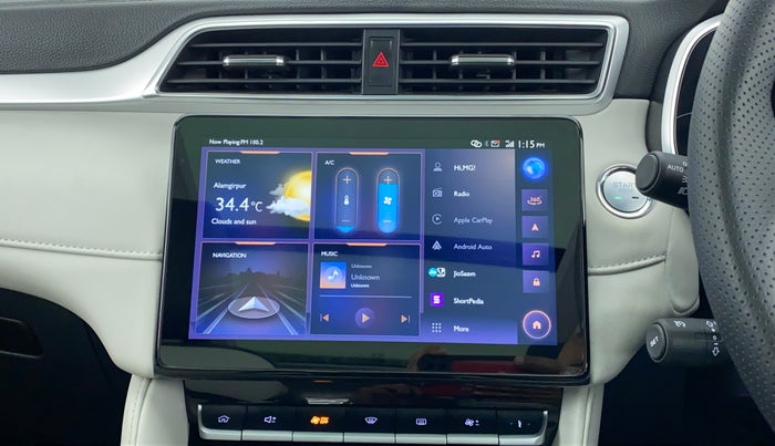 2022 MG ASTOR SHARP (O) 1.5 CVT IVORY, Petrol, Automatic, 2,091 km, Air Conditioner