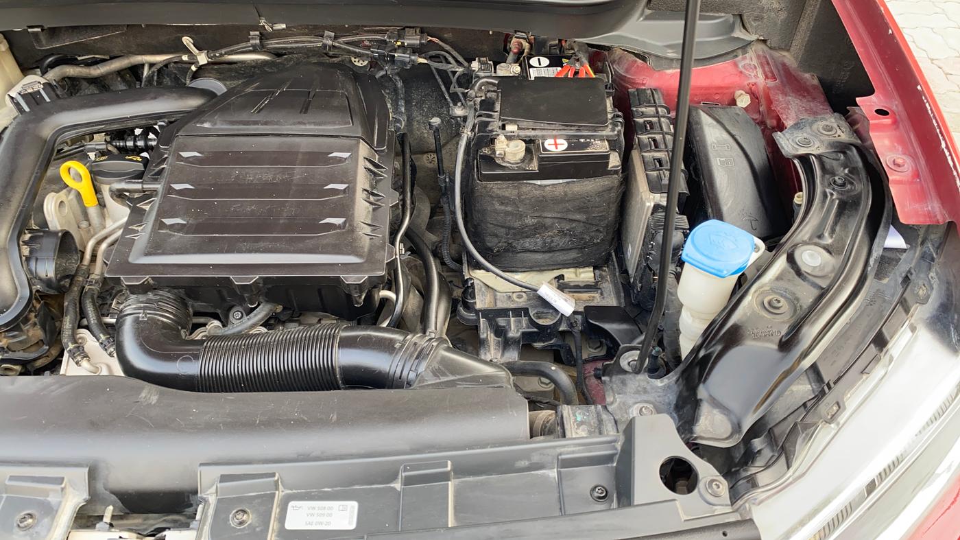 2022 Volkswagen TAIGUN HIGHLINE 1.0 TSI AT, Petrol, Automatic, 56,067 km, Engine View - Left